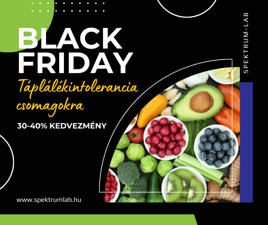 Black Friday - Táplálékintolerancia csomagokra 30-40% kedvezmény